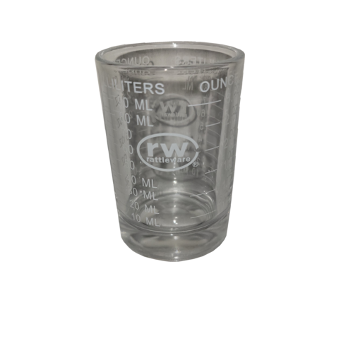 Stainless Equipment & Parts 5004973 Rattleware 4oz Measuring Glass, 3 oz Lined, RW02150