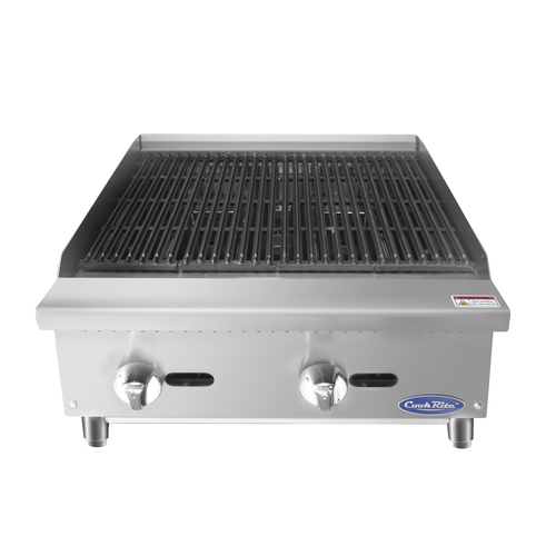 Atosa ATRC-24 Countertop Radiant Charbroiler, 24'' Wide, Natural Gas, 70k BTU