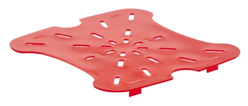 Cambro 6SFSFPDPP266 FreshPro Container Drain Shelf for 6 & 8 qt., red