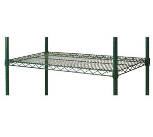 1880 Hospitality FF2472G 24'' x 72'' green epoxy wire shelf