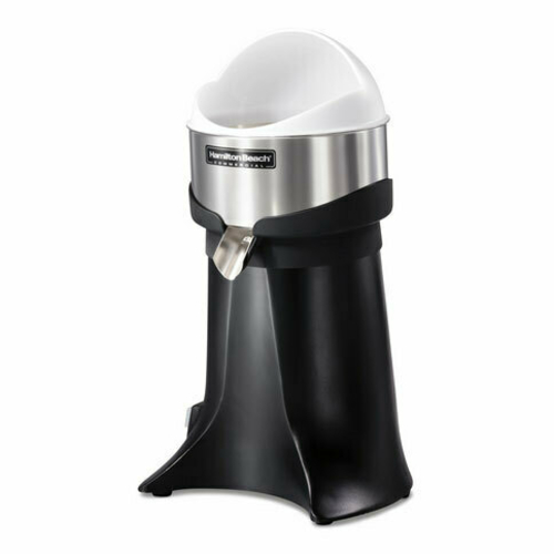 Hamilton Beach HCJ967R Electric Citrus Juicer 3/8 HP, 3 Reinforced Reamer Sizes, Quiet Motor, Low Center of Gravity , Rubber Collar