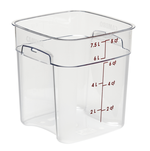 Cambro 8SFSPROCW135 CamSquare FreshPro Food Container, 8 qt., polycarbonate
