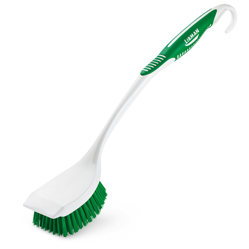 Libman Commercial 10 Utility Brush, 17-1/2'' Long, 3-3/4'' x 5'' scrubbing surface