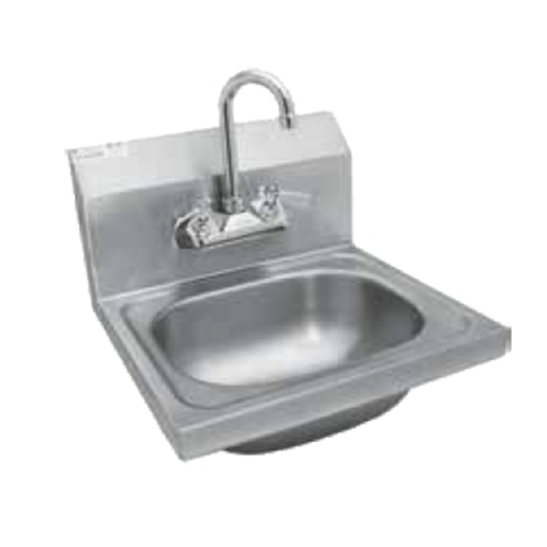 GSW USA HS-1615W Hand Sink, wall mount, 15-3/4''W, stainless steel, includes faucet