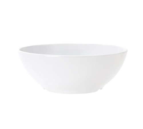 G.E.T. Enterprises  CS-6101-W  Siciliano Melamine Bowl, 20 oz., 6-1/4'' dia. x 2-1/4''H, white