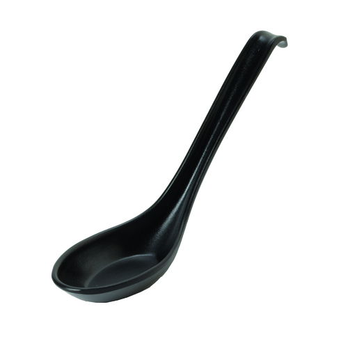 G.E.T. Enterprises  6020-BK  Nara Melamine Soup Spoon, 0.8 oz., black