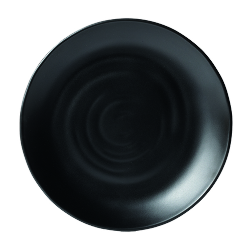 G.E.T. Enterprises  BF-10-BK  Nara Melamine Plate, 10'' dia., black