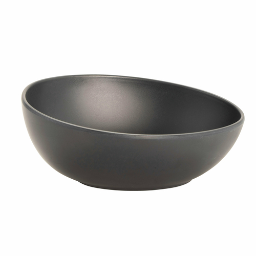 G.E.T. Enterprises  B-2000-DG  Riverstone Melamine Salad Bowl, 15.5 oz., 6-2/5'' dia. x 2-3/5''H, dark gray