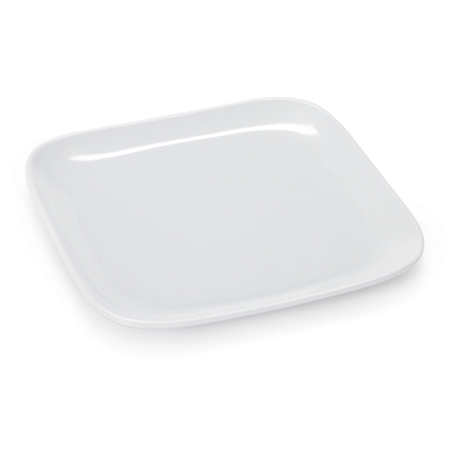 G.E.T. Enterprises  CS-6117-W  Siciliano Melamine Plate, 7-1/2''L x 7-1/2''W, coupe, white