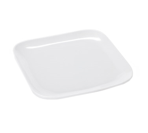 G.E.T. Enterprises  CS-6119-W  Siciliano Melamine Plate, 9-1/2''L x 9-1/2''W, coupe, white