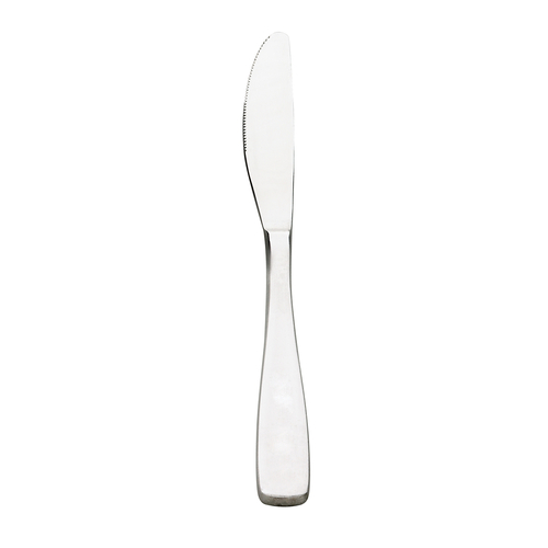 Browne USA Foodservice  503011S  Modena Dinner Knife, 8-9/10'', serrated, satin finish