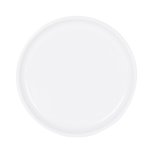 G.E.T. Enterprises  B190080-W  Elite Global Solutions Melamine 8'' Round Plate, 7/8''H, Monet, White