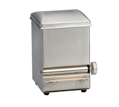 TableCraft Products  236  Toothpick Dispenser, Stainless Steel, 3.75 x 3 x 4.25''