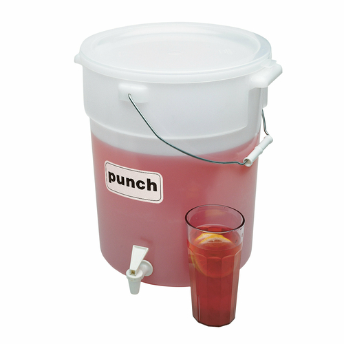 Cambro DSPR6148 Beverage Dispenser, 6 gallon, polyethylene, white