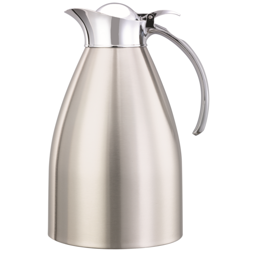 Service Ideas MAR15BS Marquette Series Carafe, 1.5 liter, vacuum insulated, flip top lid, brushed finish