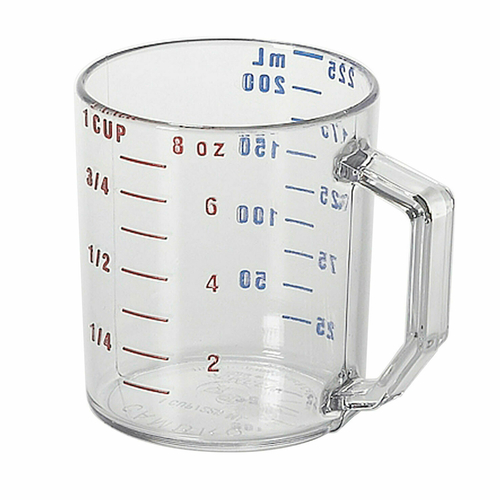 Cambro 25MCCW135 Camwear Measuring Cup, 1 cup, polycarbonate, clear