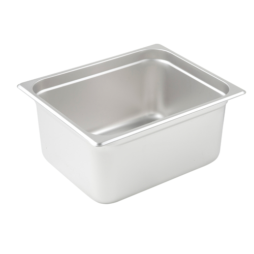 Winco SPJL-206 Anti-jam Steam Pan, Half-size, 6'', 25 Ga S/S