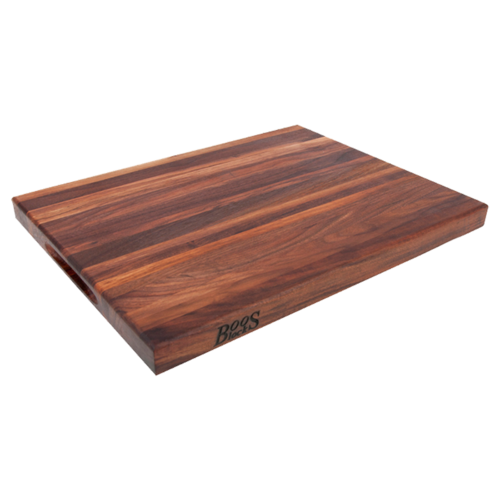 John Boos  WAL-R01  Wood Cutting Board, 18''W x 12''D x 1-1/2'' thick, American Black Walnut