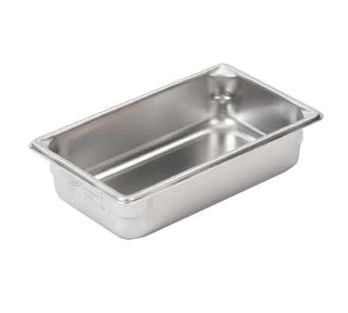 Vollrath  30342  Super Pan V Hotel/Steam Pan, third size, 4'' deep, 22 gauge