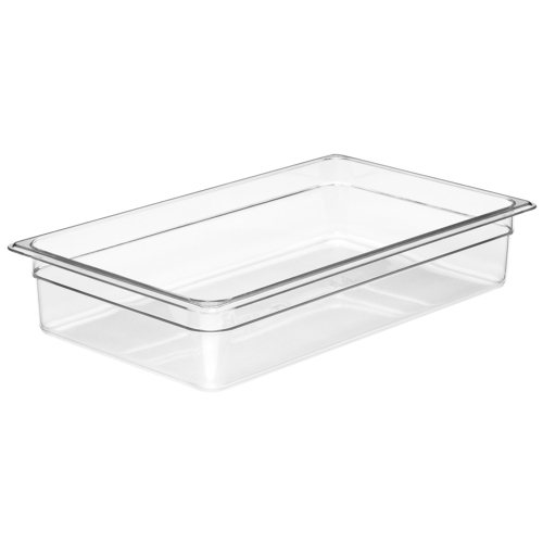 Cambro 14CW135 Camwear Food Pan, 13.7 qt., 4'' deep, full size, polycarbonate, clear
