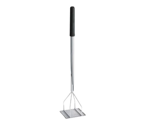 TableCraft Products 3155 Bean Masher with 6'' Square Face, Chrome Plated Metal, 31'' Overall