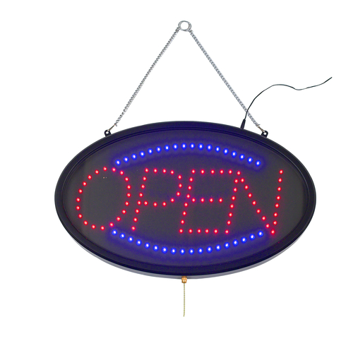 Winco LED-10 LED Sign, ''Open'', 3 Pattern, Dust Cover