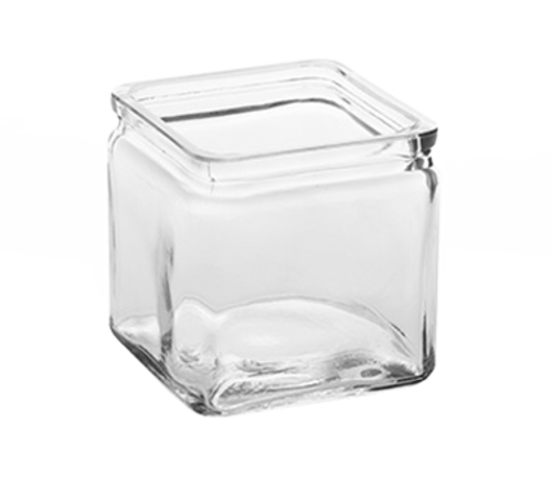 American Metalcraft GJ24 GLASS JAR, SQUARE, 24 OZ. country of origin-CHINA