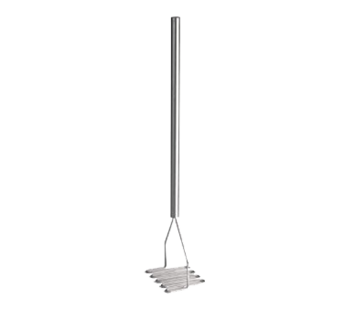 TableCraft Products 7424 Potato Masher, 5.25'' Square Face, Stainless Steel, 24'' Overall