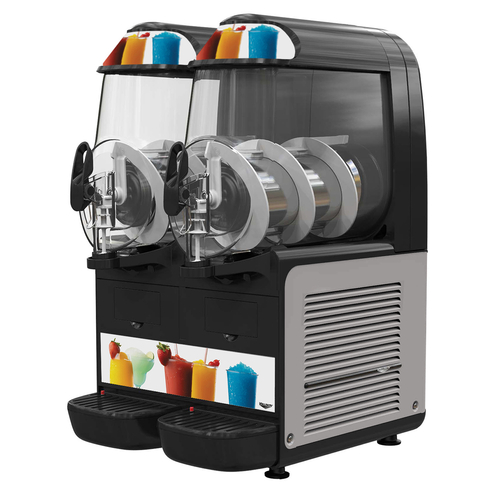 Vollrath VCBF128-37 Frozen Beverage Granita Machine, counter top, 15-1/2''W x 19-1/2''D, two 2.64 gallon bowls, 120v