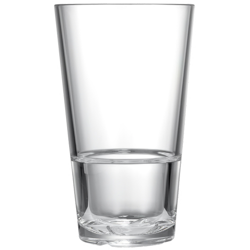 Drinique CAL-PT-CLR-24 Caliber Pint Glass 16 oz. - CLEAR, (H 5-7/8'', T 3-1/2'', D 3-1/2'', B 2-3/8'')