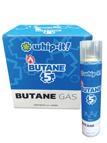 United Brands  BU-WHIP12-5UK  Whip-It! Butane 5 Torch Fuel, 5 tip adapters to accommodate refillable lighter or torch