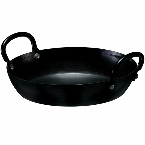 Browne USA Foodservice 573748 Fry Pan, 7-4/5'' dia. x 1-3/4''H, pre-seasoned, carbon steel