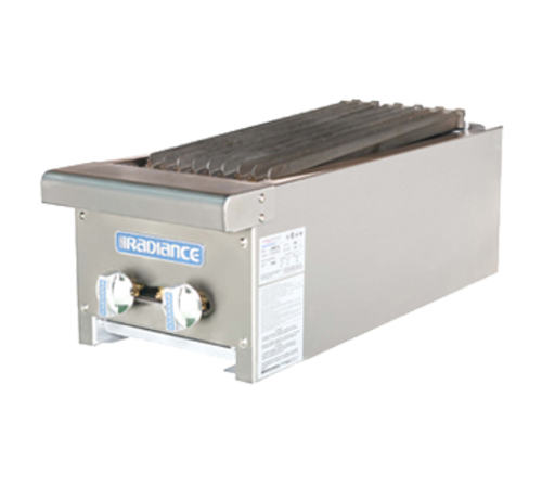 Turbo Air TARB-12 Radiance Charbroiler, countertop, natural gas, 12'' wide, 30,000 BTU