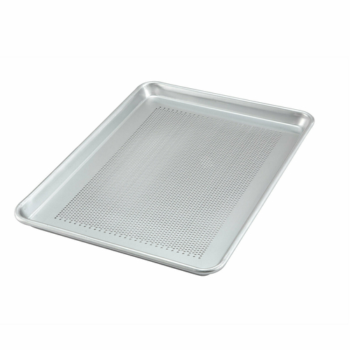 Winco ALXP-1318P Aluminum Sheet Pan, 1/2 Size, 13'' x 18'', 18 Gauge, Perforated