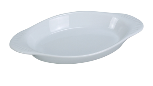 Yanco  CO-12-P  Welsh Rarebit, 12 oz., 10''L x 5-3/8''W x 1-3/8''H, Porcelain, Super White