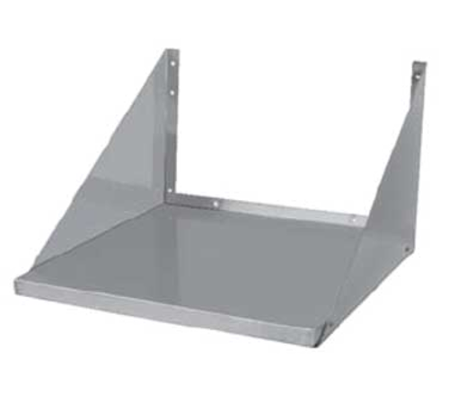 GSW USA MS-2418 Microwave Oven Shelf, wall mount, 24''W x 18''D, stainless steel