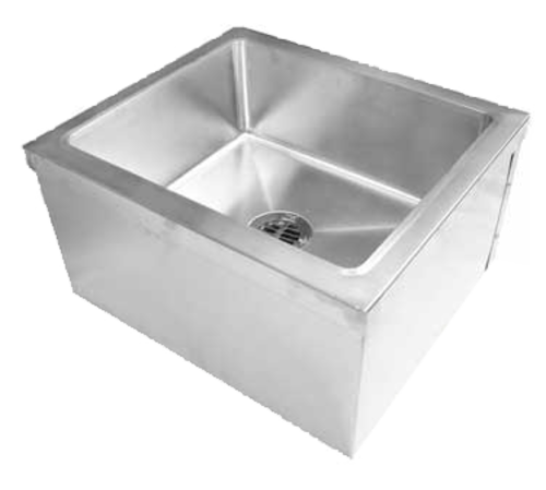 GSW USA SE2424FM Mop Sink, floor mount, 24''W x 24''D x 14''H overall size, stainless steel