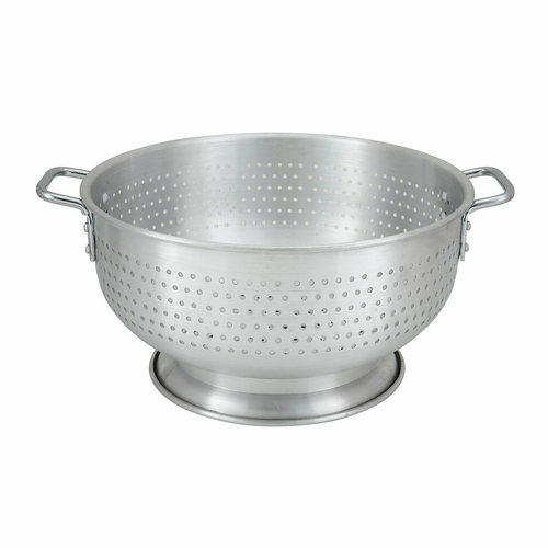 Winco ALO-16BH Colander w/Base & Handle, 16qt, Alu