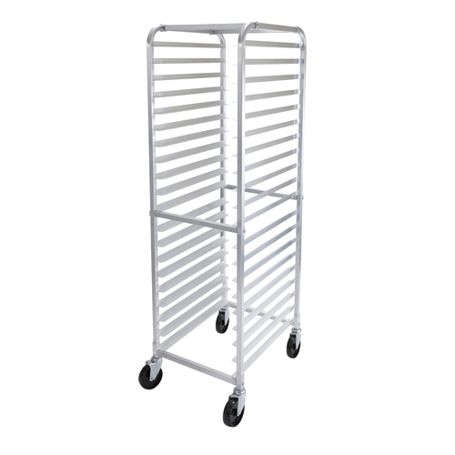 Winco ALRK-20 Sheet Pan Rack, 20-Tier, 3'' Spacing, Aluminum, KD, No Break, NSF
