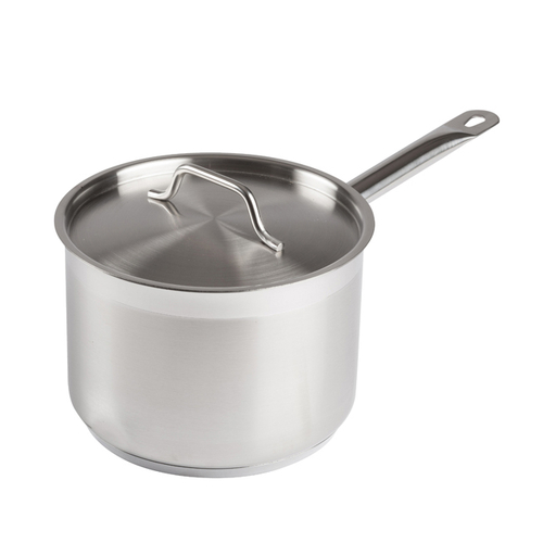 Winco SSSP-4 4-1/2qt S/S Sauce Pan w/Cover, Induction-Ready