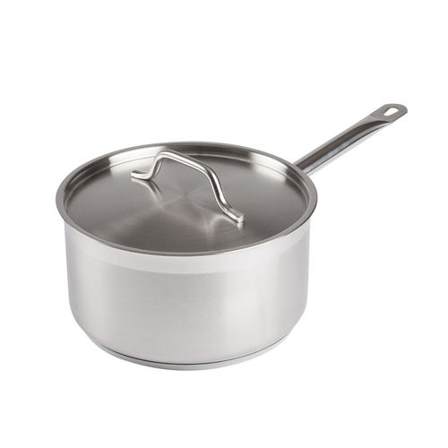 Winco SSSP-6 6qt S/S Sauce Pan w/Cover, Induction-Ready