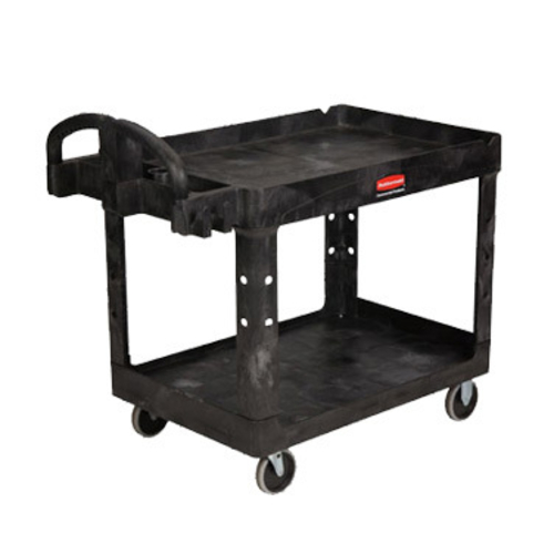 Rubbermaid Commercial Products FG452088BLA HD ERGO UTILITY CART MED BLA