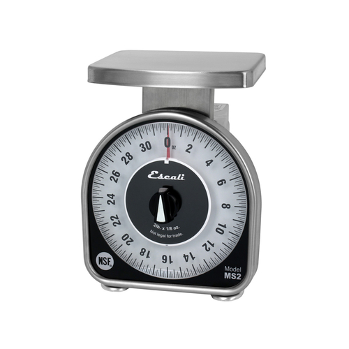 CFS Brands SCMDL2 Escali Mechanical Dial Portion Scale, 2 lb. x 1/8 oz., 6'' x 4-5/8'' platform