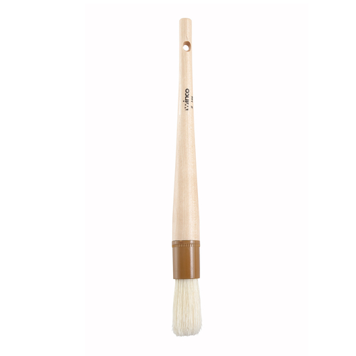Winco WFB-10R Pastry/Basting Brush, Boar Bristle, 1'' Round Dia