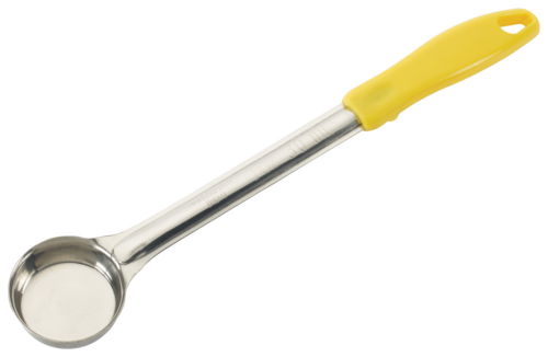Winco FPS-1 1oz Solid Food Portioner, One-piece, Yellow, S/S
