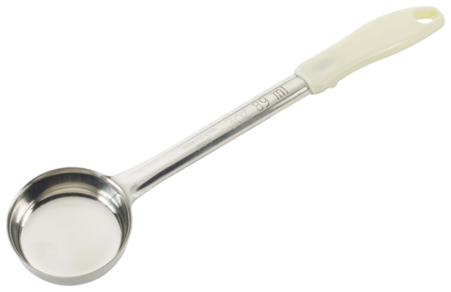 Winco FPS-3 3oz, Ladle, One-piece, Ivory, S/S