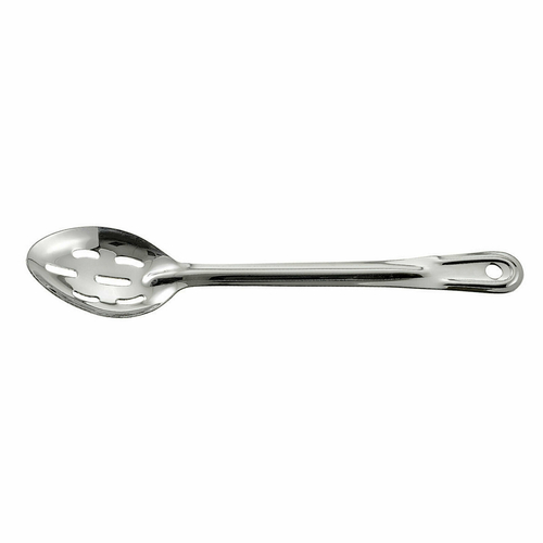 Winco BSST-13H 13'' Slotted Basting Spoon, 1.5mm, S/S