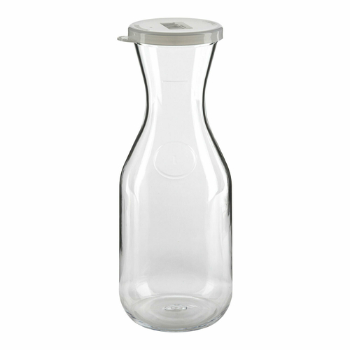 Cambro  WW1000135  CamView Camliter Beverage Decanter, 1 L, with lid, clear