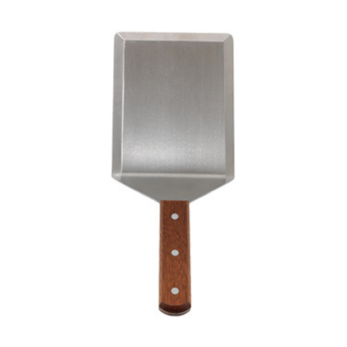 Winco TN56 Extra Heavy Turner w/Cutting Edge, Wooden Hdl, 5'' x 6'' Blade