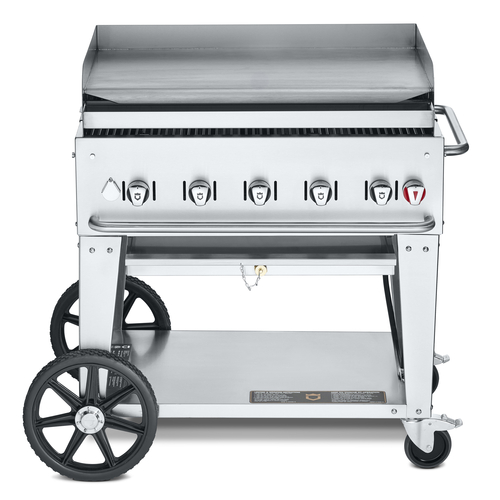 Crown Verity  CV-MG-36-LP  Outdoor Griddle, mobile, LP gas, 44''L, 34'' x 21'' Cooking Surface